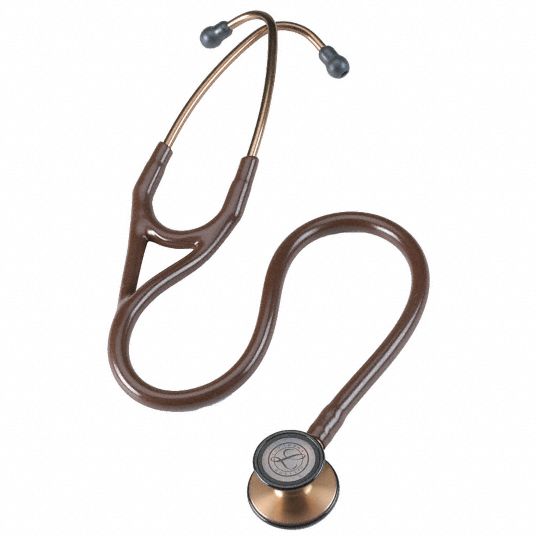 LITTMANN Stethoscope, Dual Head, 27" Length, Adult/Pediatric, Chocolate