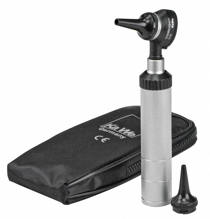 KAWE Otoscope, Silver/Black, Disposable No, Illumination Standard