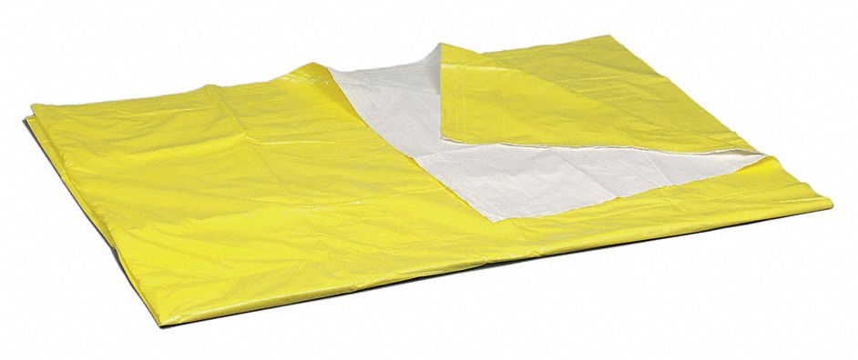 Emergency Blanket,Yellow,54 x 80 In