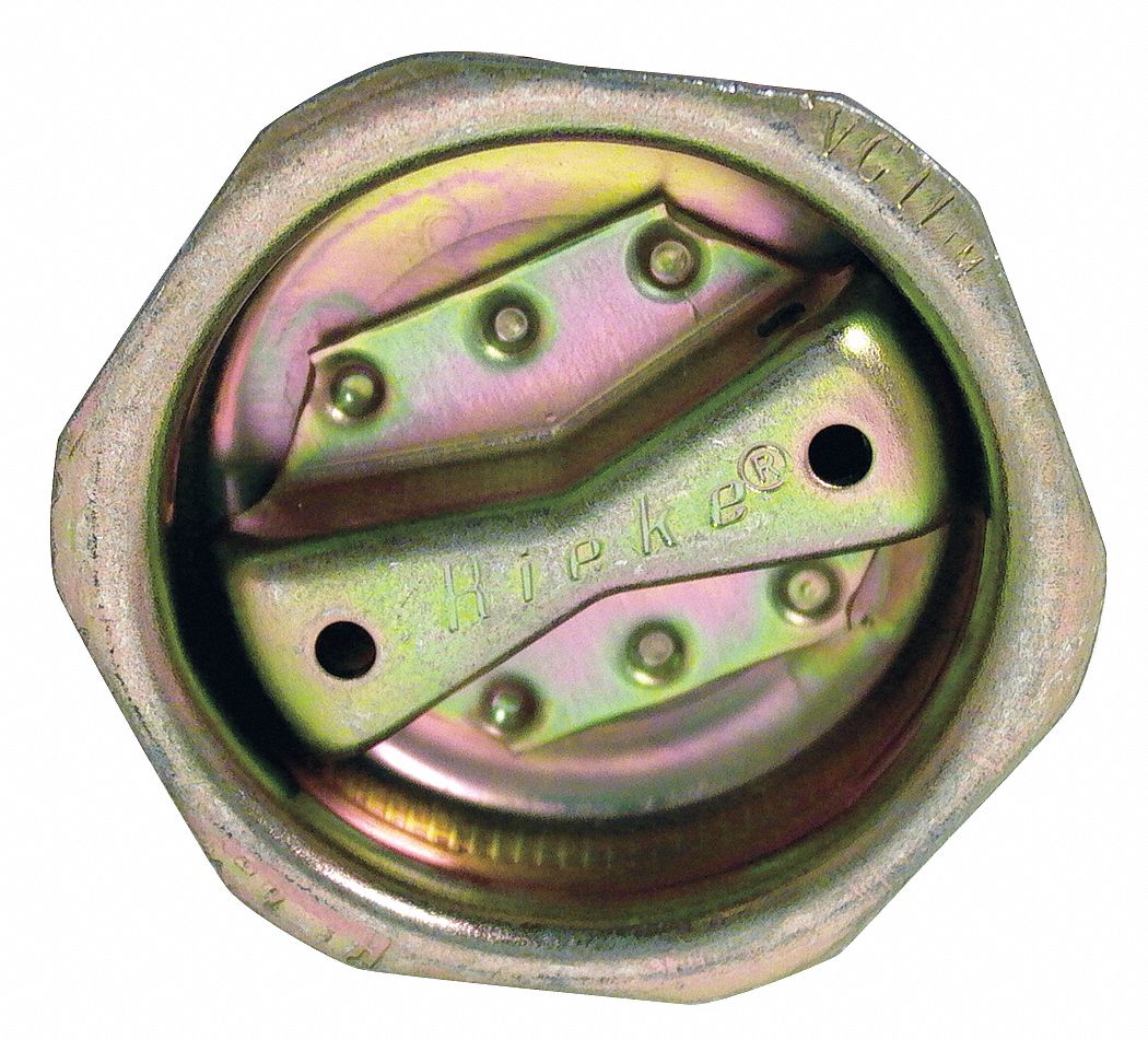 GRAINGER APPROVED Drum Plug, Zinc Plated Finish, Steel, 2 in Dia., For