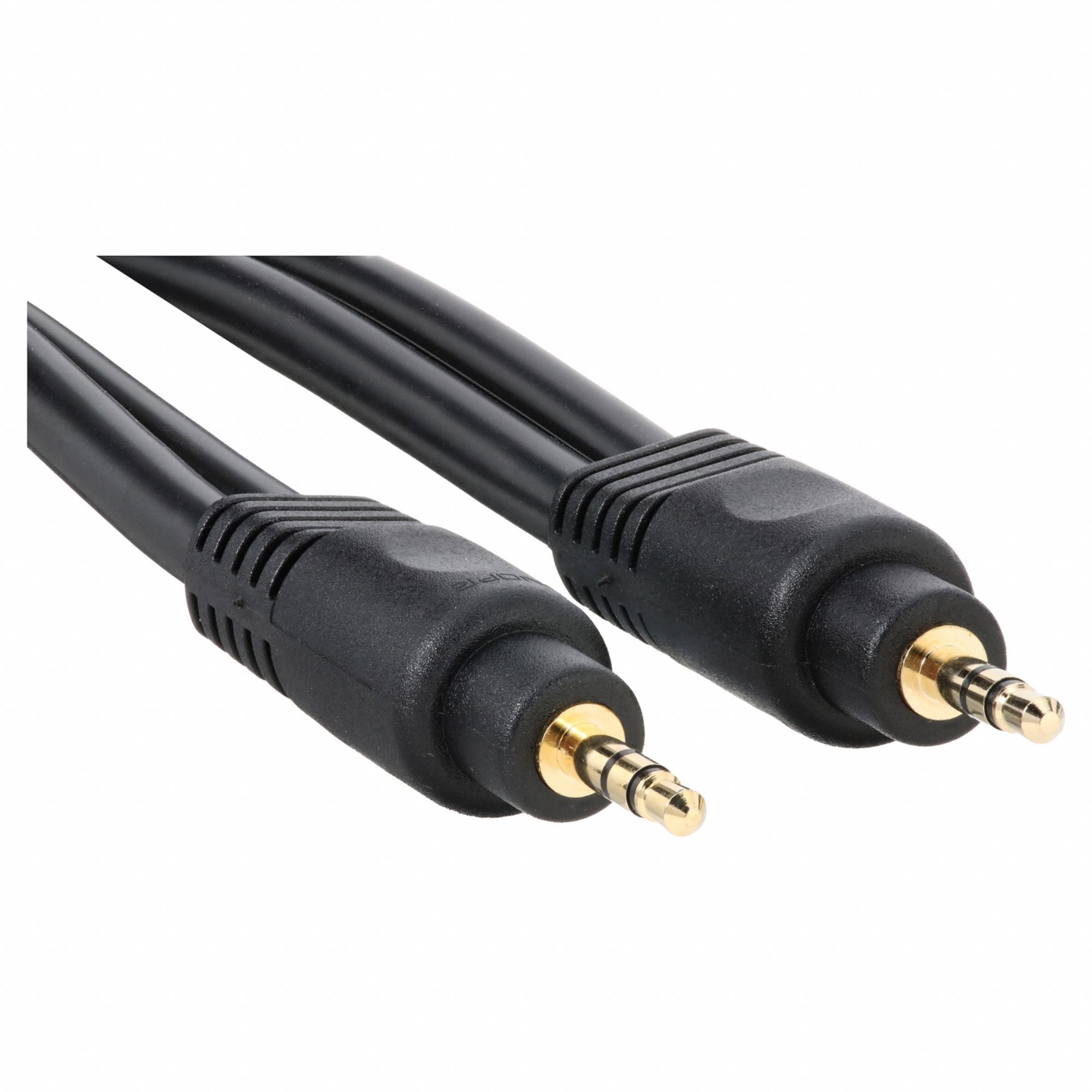 Audio Cable: Black, 5579, 22 AWG Conductor Gauge, 15 ft Overall Lg, PVC, 1 Connections