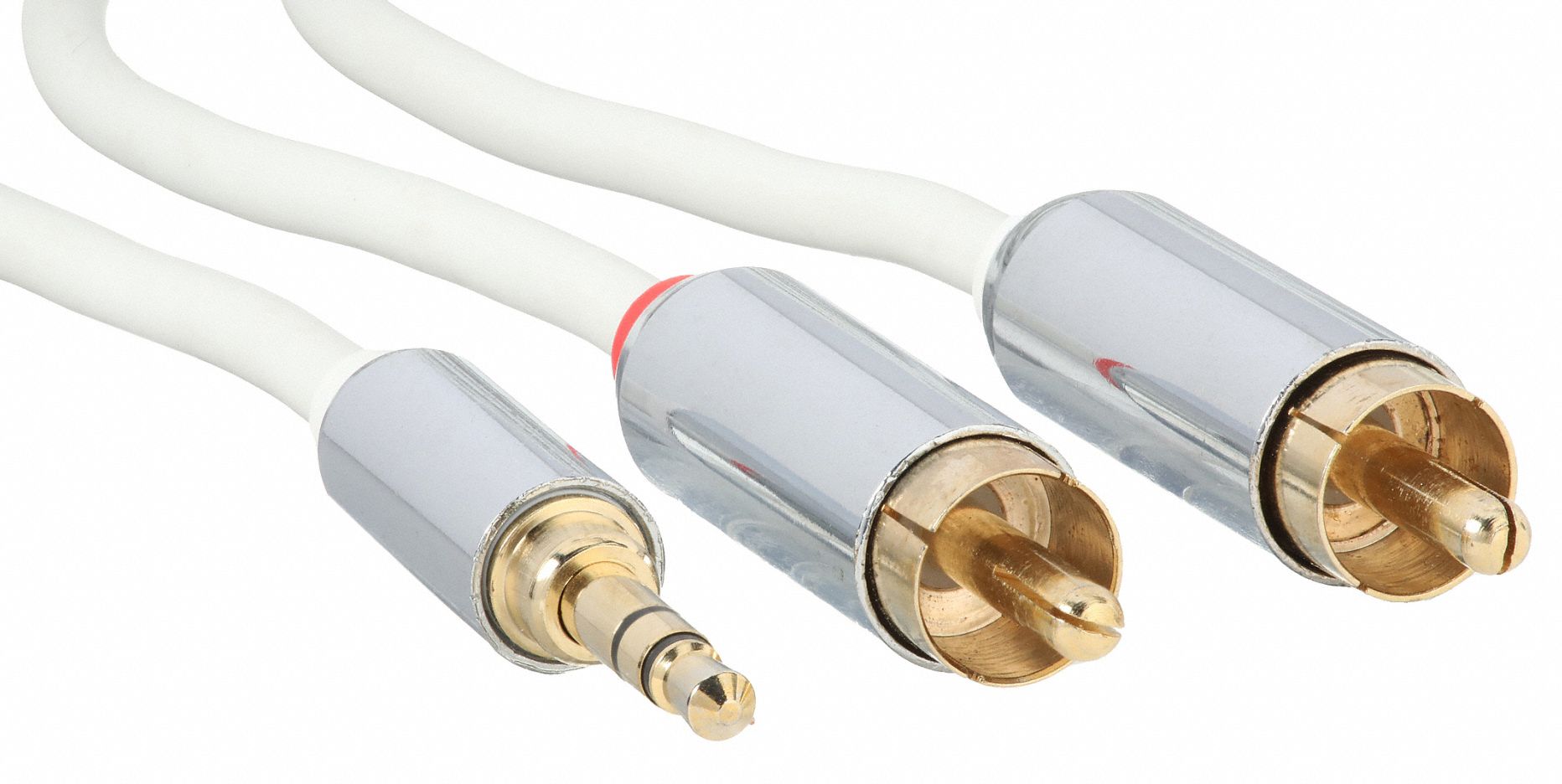 Audio Adapter Cable: White, 9301, 10 ft Overall Lg, Mobile Devices, PVC, 1 Connections