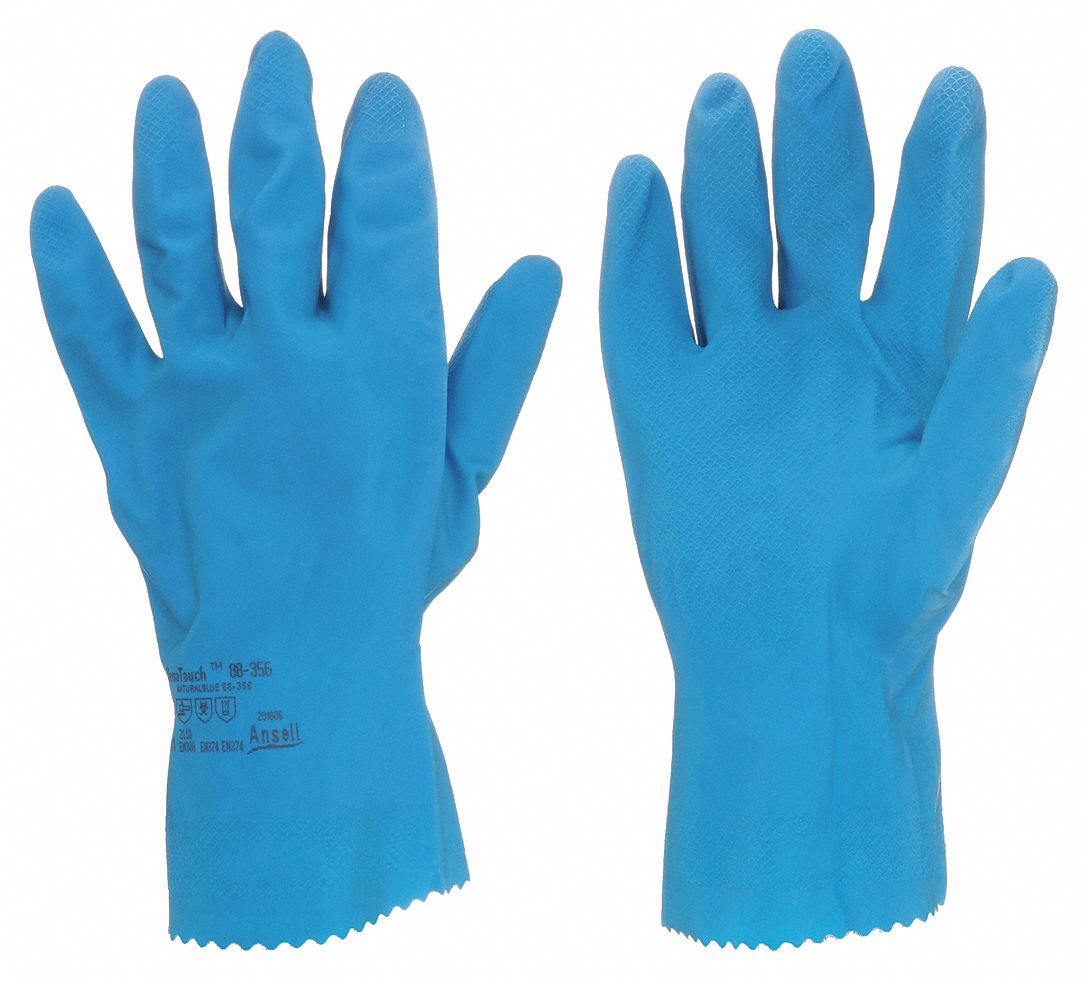 ALPHATEC, 1, PR, Natural Blue Latex Glove 17 mil Sz 11,PR 38FH6088