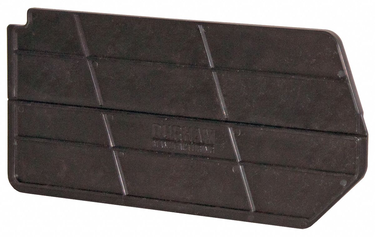 Divider: 2 1/2 in, 4 7/8 in Overall Wd, Black