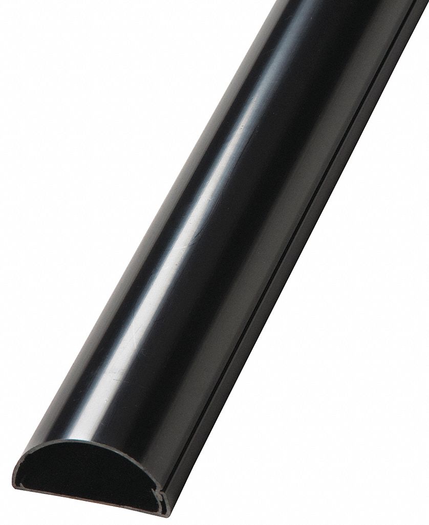 DLINE Raceway, Maxi Raceway, PVC, 5 ft Length, 1 in Height, Black