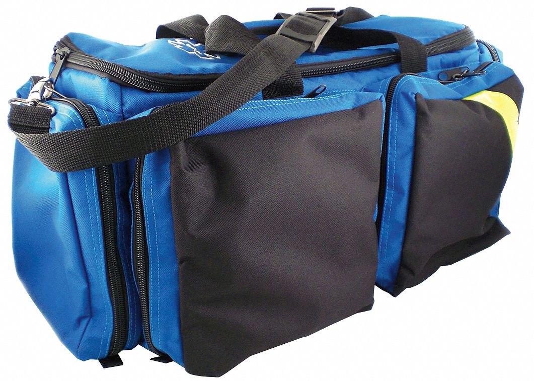 Oxygen Bag: 27 in L x 12 in W x 10 in D, Zipper, Blue, Polypropylene