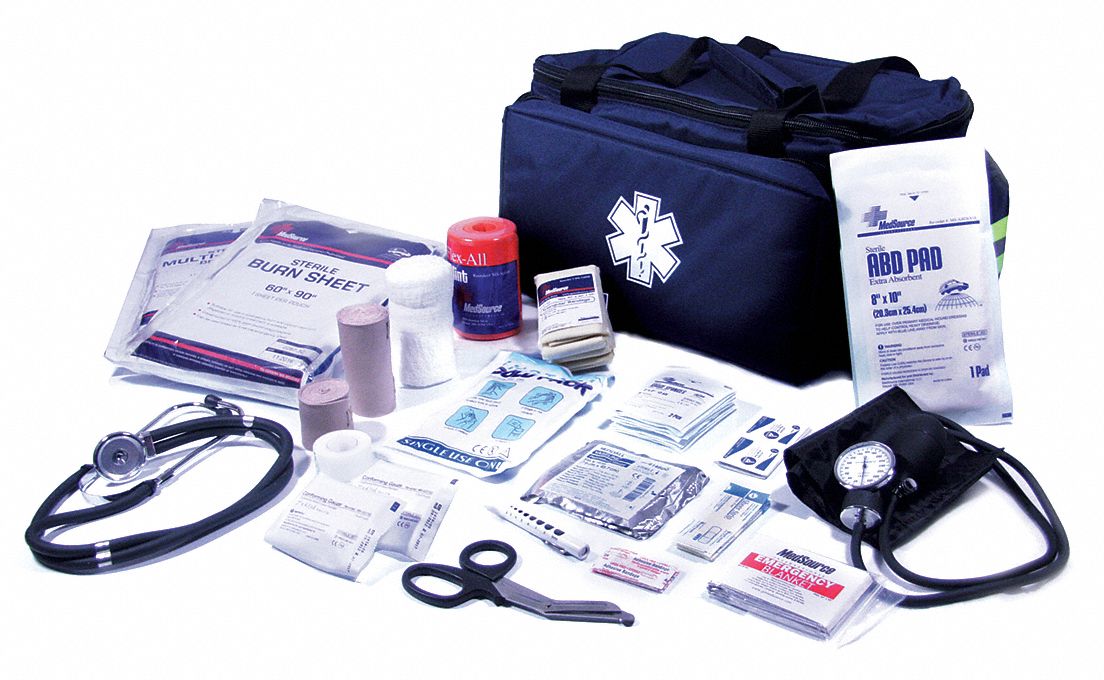 MEDSOURCE Emergency Medical Kit, 1 to 10 People Served, Number of