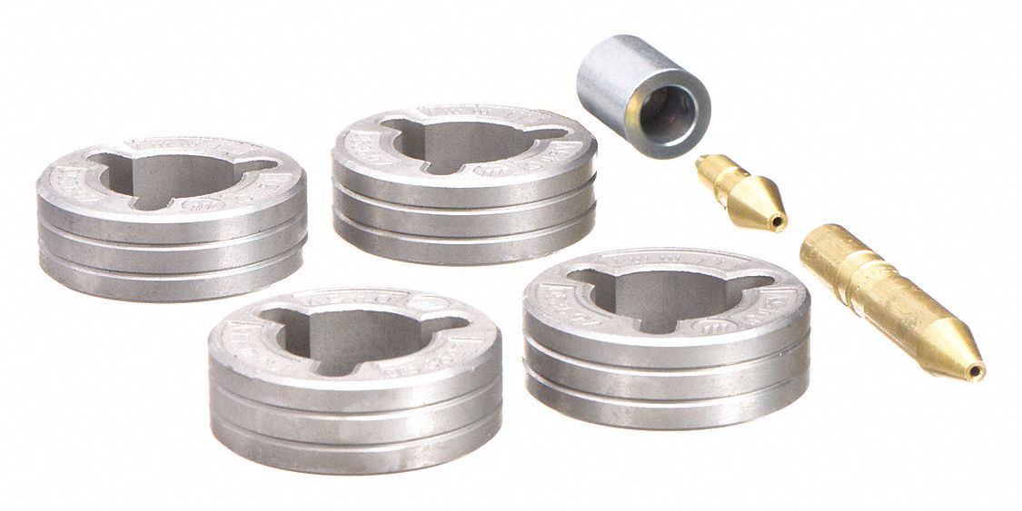 DRIVE ROLL & INLET/INTERMEDIATE/ANTIWEAR GUIDE KIT, 4-ROLL, 3/64 IN, V-GROOVE