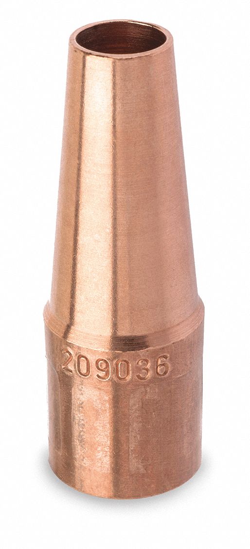 NOZZLE, FASTIP, ½ IN BORE DIAMETER, TAPERED, COPPER