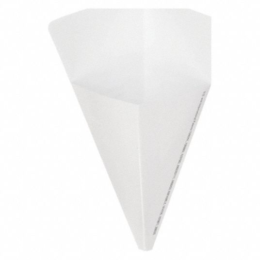 SMART LAB FUNNEL, Clay Coated Paper, 25, Disposable Lab Funnel 38G726