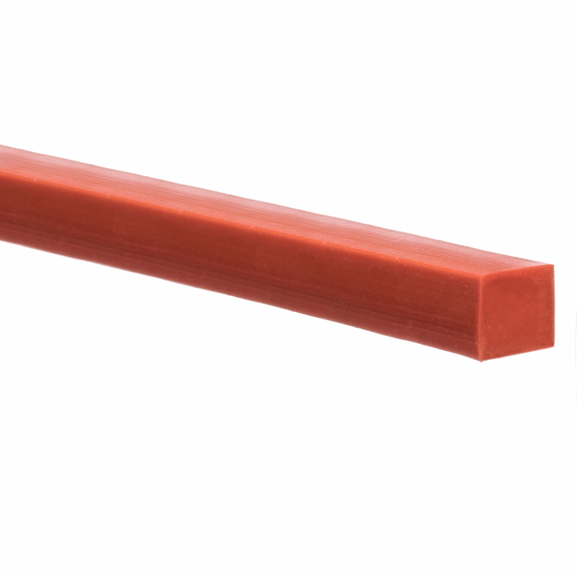 GRAINGER APPROVED Square Silicone Rubber Cord Stock, 5/16 in Dia., 10
