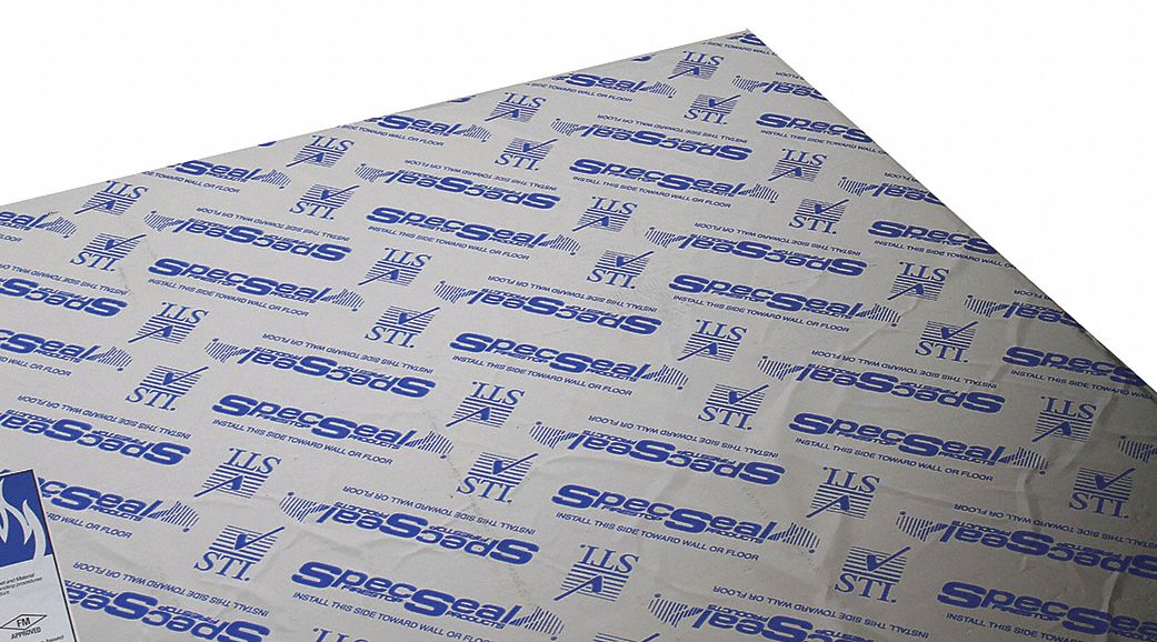 FIRESTOP COMPOSITE SHEET,SILVER,36 IN L