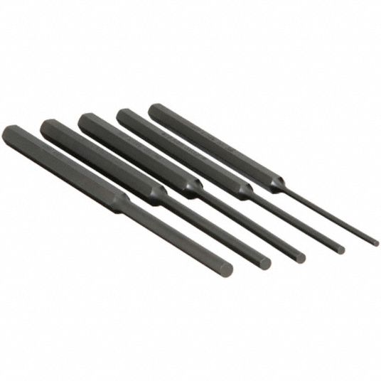 Mayhew 62082 Pin Punch Set,5-Piece,Steel