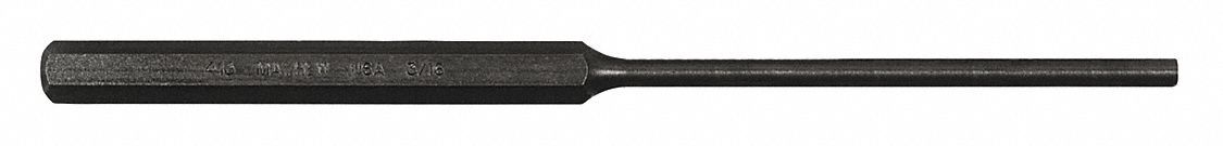 Pin Punch Steel 7-7/8in.L 1/8in. Tip
