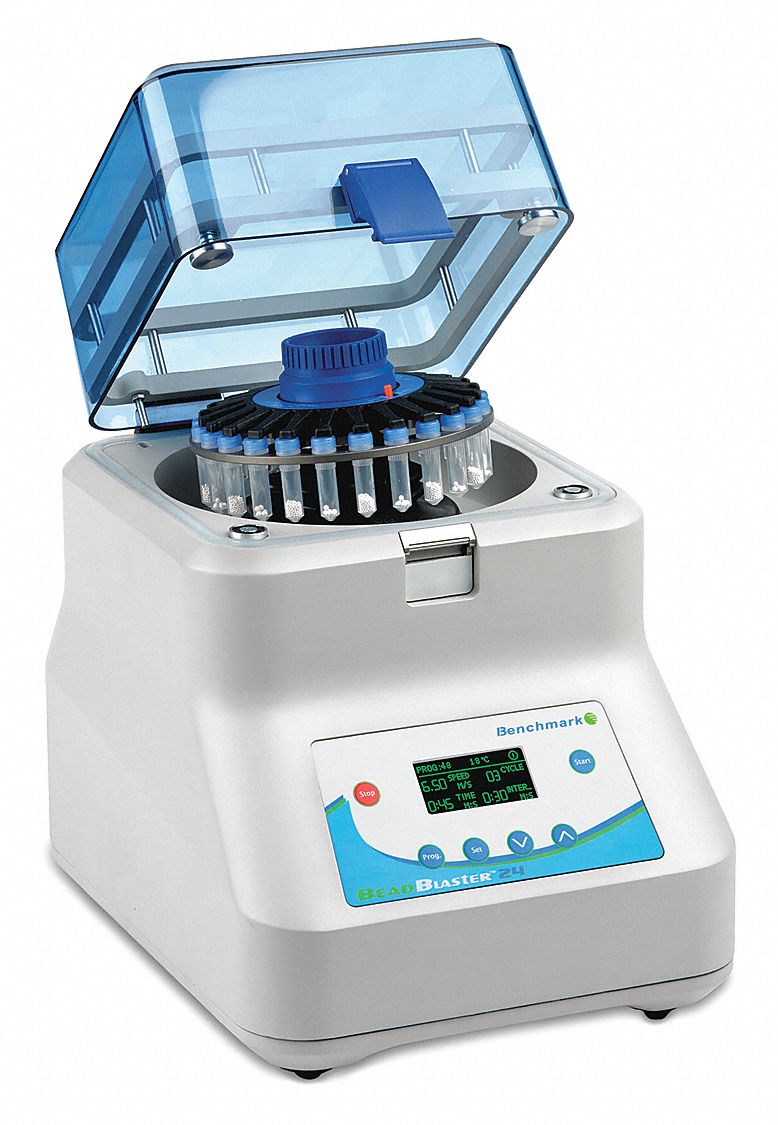Homogenizer: Benchtop, 4 mps to 7 mps, 24 mL Working Volume - Max, Std Plug