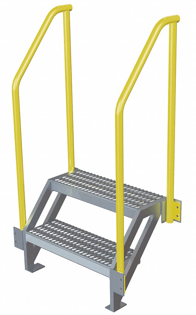 TRIARC Ladder, Climbing Angle 50 °, 750 lbLoad Cap., Serrated Tread