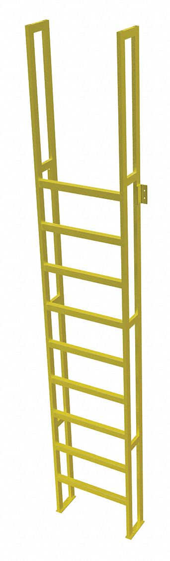 38GR33 - Fixed Ladder 12 ft 4-5/8 in H 750 lb.