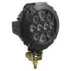 WORK LAMP, 10-LED, HYBRID SPOT/FLOOD, SWIVEL, 12 TO 24 V DC, 2500 LM, WHITE/BLACK, PC/AL