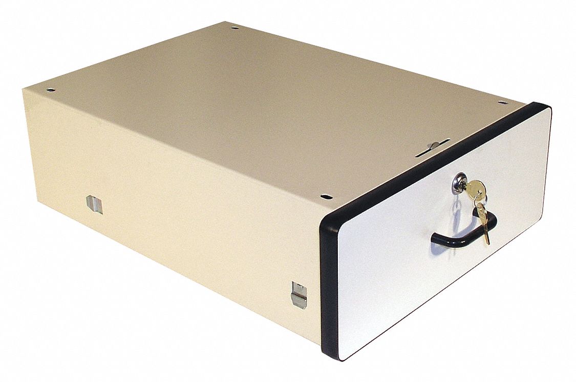 Drawer Module: 6 in Overall Ht, 15 in Overall Wd, 19 1/4 in Overall Dp, Beige, 6 in