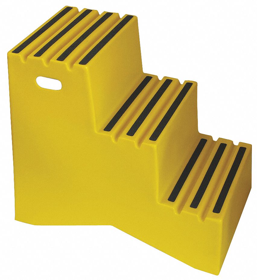 STAND 3 STEP YELLOW PLASTIC