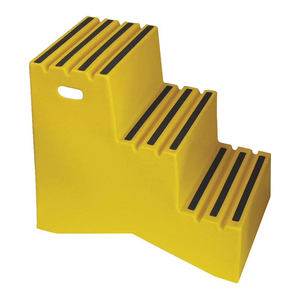 Grainger Approved 44ZJ63 Step Stand Yellow Number of Steps 3 for sale online 