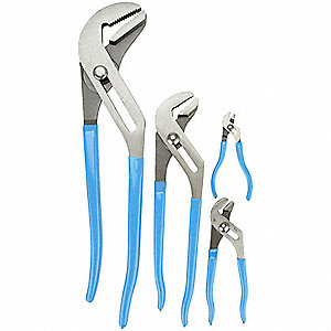 TONGUE AND GROOVE PLIER SET,DIPPED,4PCS.