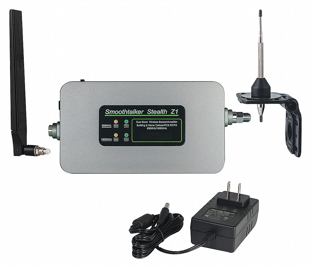 SIGNAL BOOSTER, MID POWERED, 120V POWER SUPPLY, ANTENNAS, 65 DB, 800-1900 HZ, 1400-3500 SQ FT, SMALL