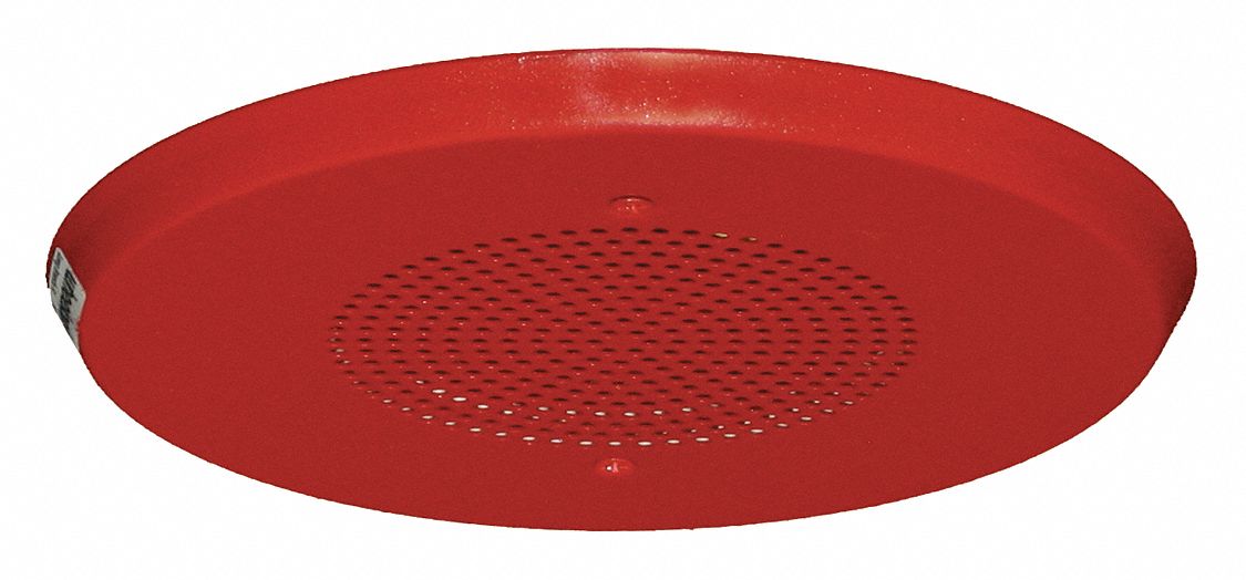 Speaker Strobe, 25/70 Vrms, Red, 7-17/64inH