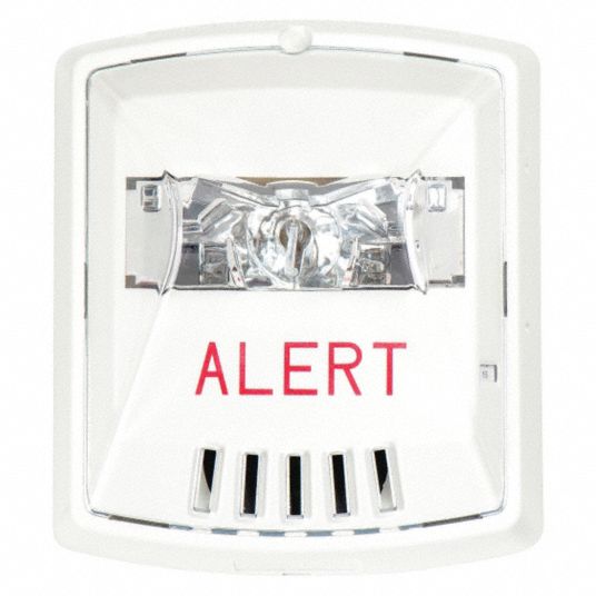 WHEELOCK Horn Strobe, Continuous/Pulse Sound Pattern, 12 to 24V DC