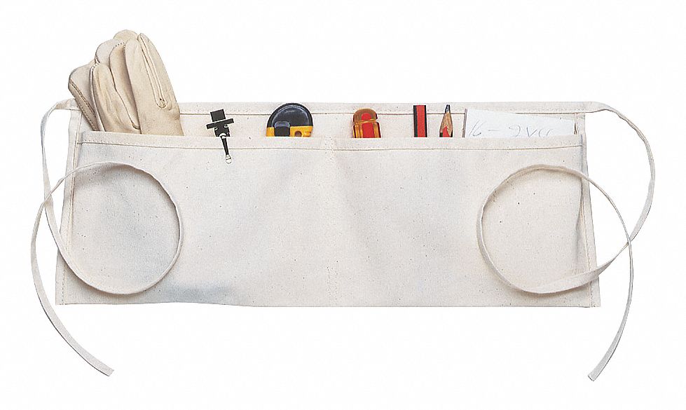 Canvas Tool Belt Sectional Apron With Detachable Cargo Pockets 