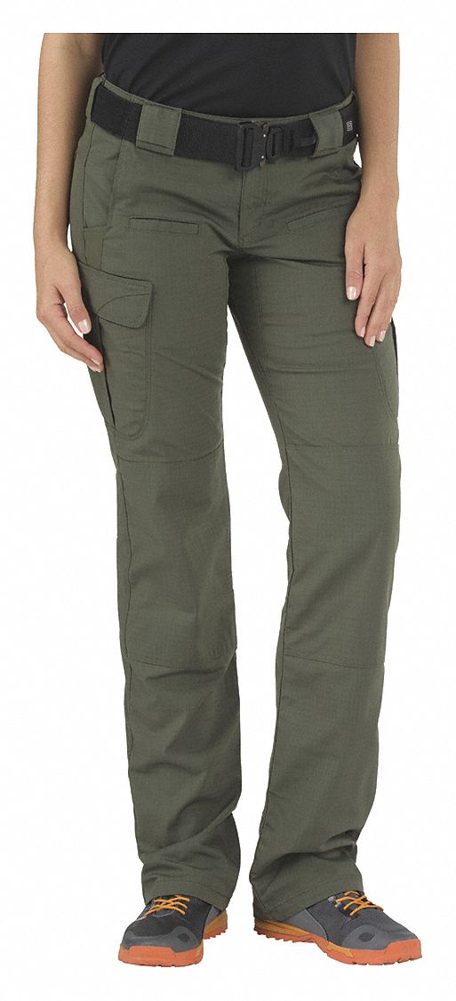 5.11 TACTICAL Women's Stryke Pant: 14 in, TDU Green, 32 in Fits Waist Size,  L Inseam