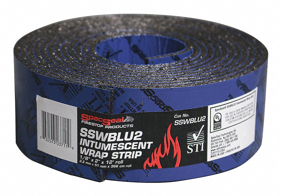 38H010 - 2X1/8X12 Fire Barrier Sswblu2 Wrap Strip - Only Shipped in Quantities of 8