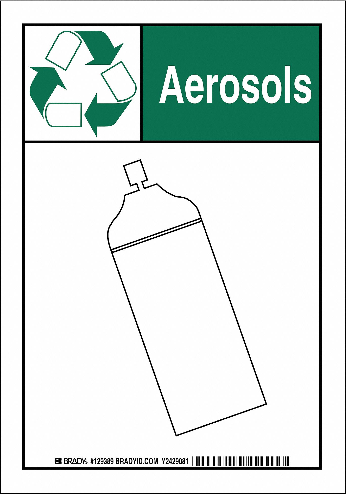 FACILITY SIGN, POLYESTER, 10 IN WIDTH, 14 IN HEIGHT, WHITE, ADHESIVE SURFACE