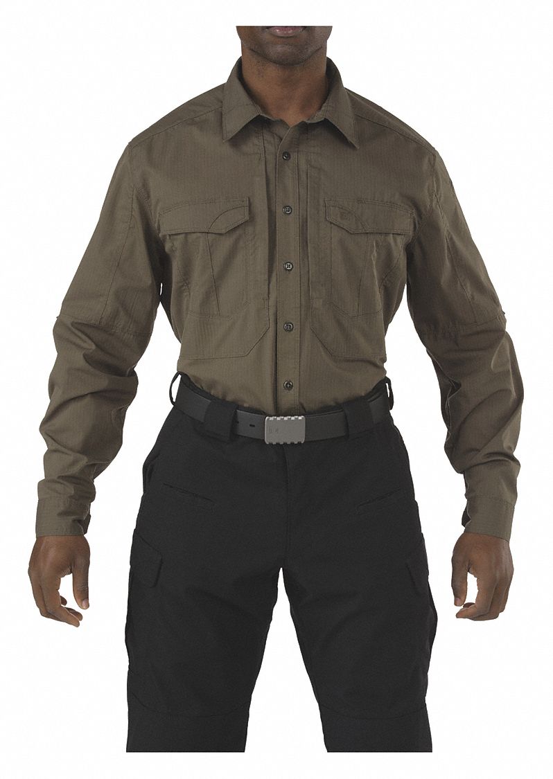 Tactical Shirt: Gen, Collared Work Shirt Shirt, Men's, Tactical Shirt, Button, Long Sleeve, XS