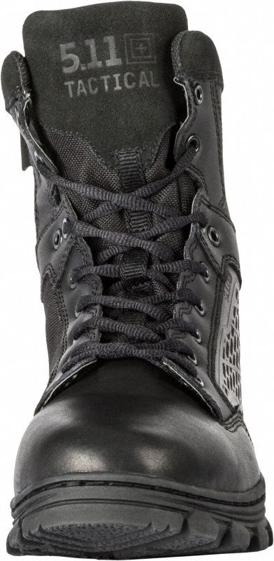 plain black walking boots