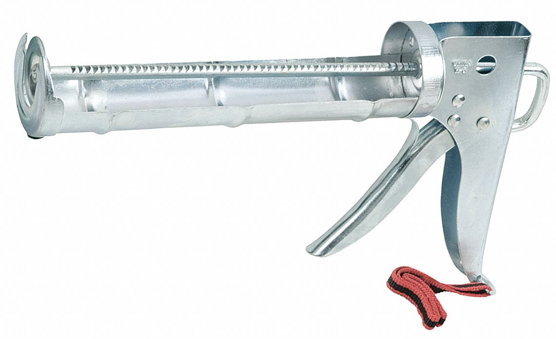 HYDE Caulk Gun Heavy Duty, Chrome, 10 oz 38HR8046484 Grainger