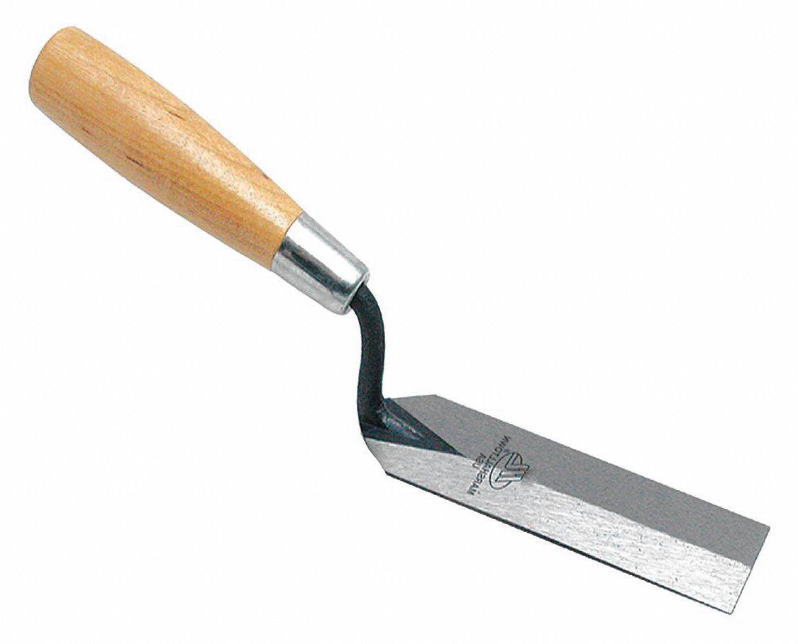 Margin Trowel: Blade Material Carbon Steel, Blade Shape Square, 2 in Blade Wd