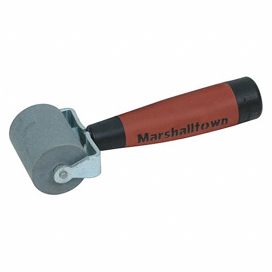 Marshalltown E54D 2in Flat Solid Rubber Seam Roller-DuraSoft Handle
