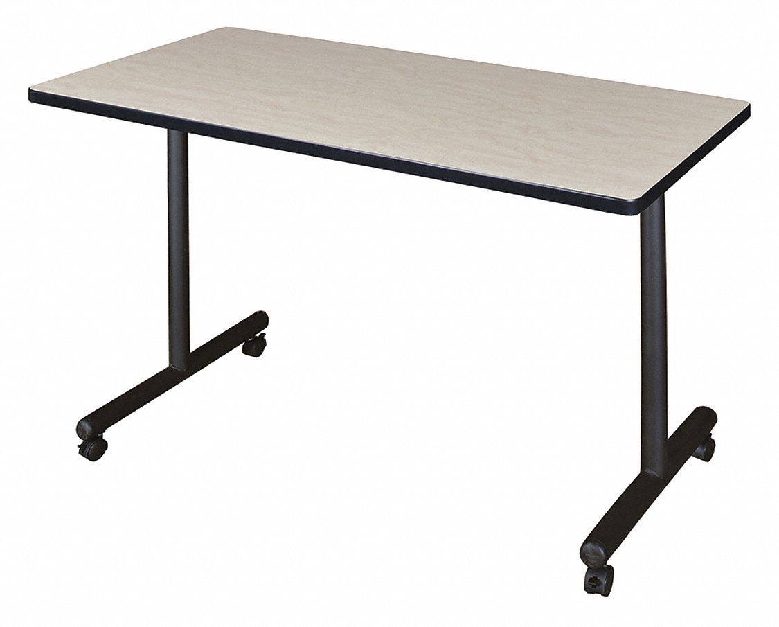 REGENCY, 48 in Wd, 24 in Dp, Mobile Training Table - 38HU63 ...