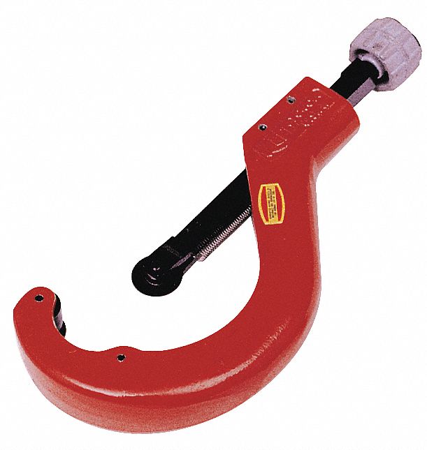Tubing Cutter: Cuts PE, 1-7/8 in to 4-1/2 in Cutting Capacity, 12 in Overall Lg