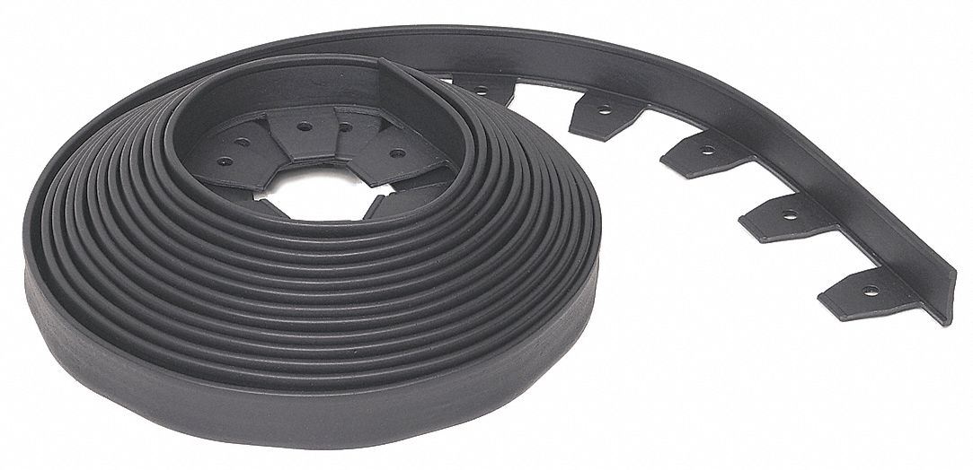 Paver and Landscape Edging: Plastic, Black, 240 ft Total Lg, 1 3/4 in Dp, 2 1/2 in Wd