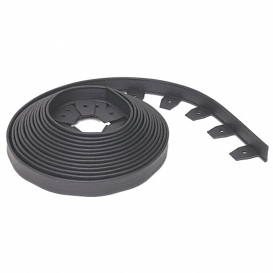 Paver and Landscape Edging: Plastic, Black, 240 ft Total Lg, 1 3/4 in Dp, 2 1/2 in Wd