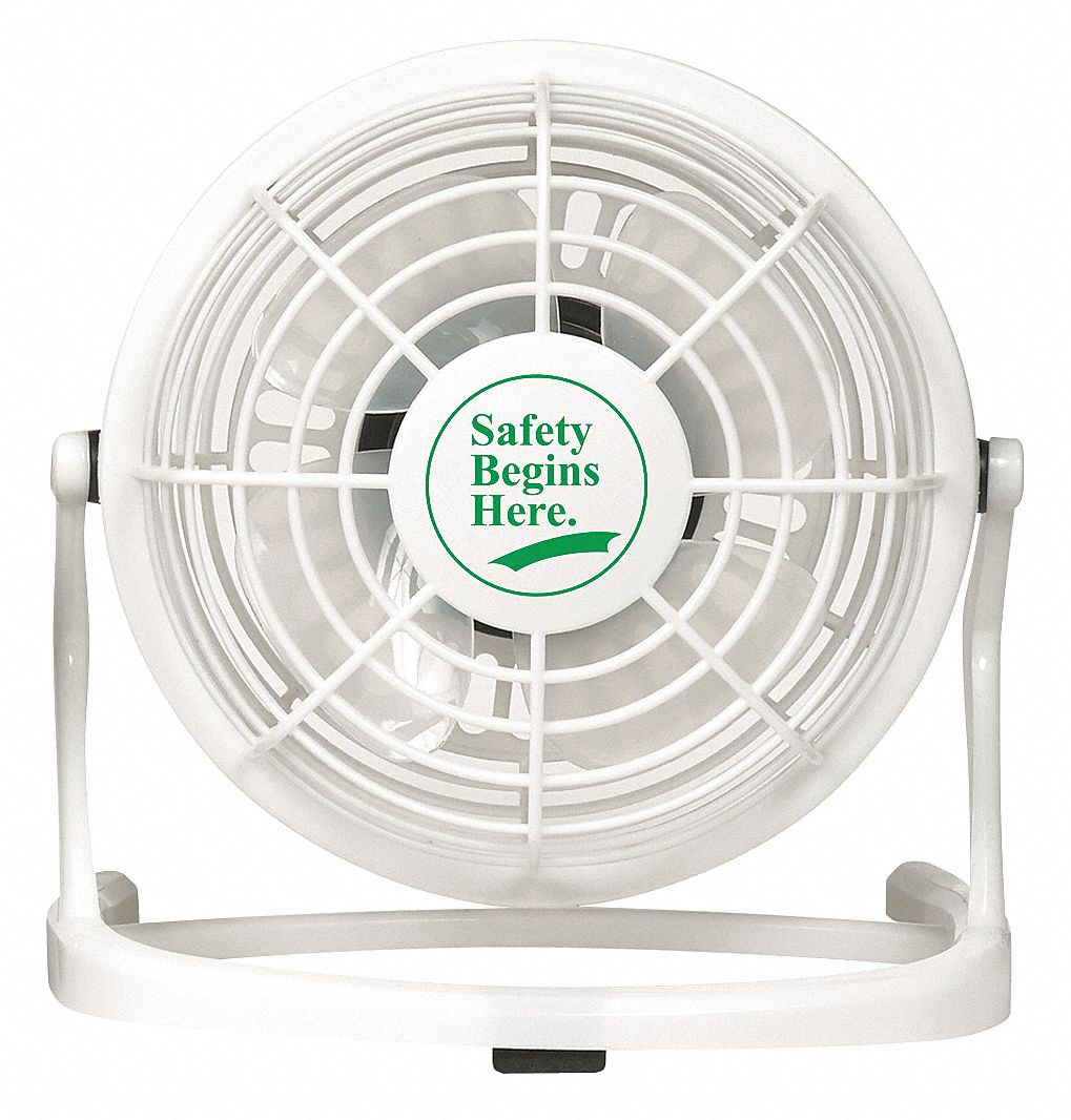 COMPACT FAN, 3½ IN BLADE DIAN-OSCILLATING, 1 SPEED, 32 CFM, USB