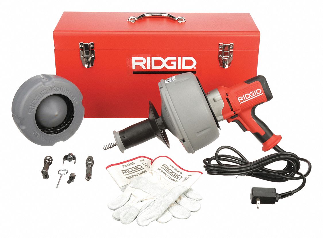 RIDGID Drain Cleaning Gun Kit: Drain Gun, 3/4 to 2-1/2 in Drain Line  Capacity I.D. - 38HY60|36023 - Grainger