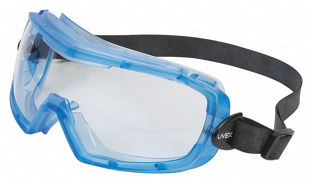 LUNETTES PROT,ANTI-BUÉE,TRANSP,BL TRANSLUCIDE,POLYCARBONATE,PVC