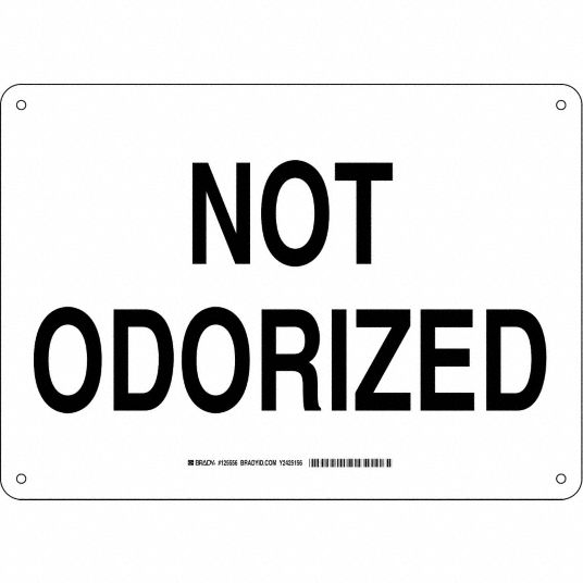 Chemical Sign, Not Odorized, Header No Header, Rectangle, 10 in Height ...