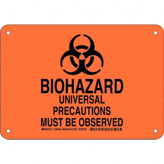 Biohazard Sign, Biohazard Universal Precautions Must Be Observed ...