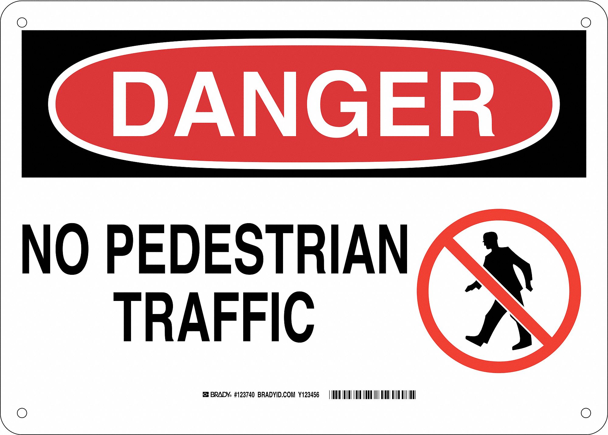 Sign, 10 inx14 in, Aluminum