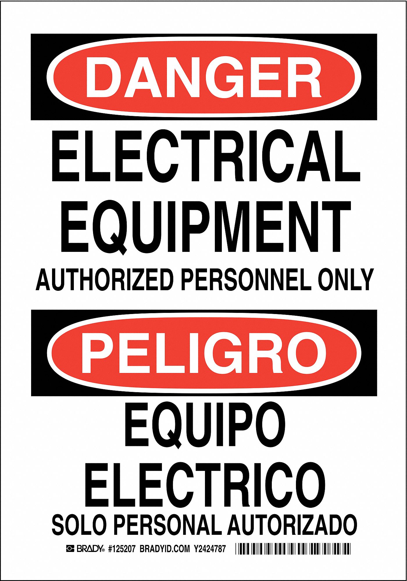 DANGER/PELIGRO SIGN 10X7