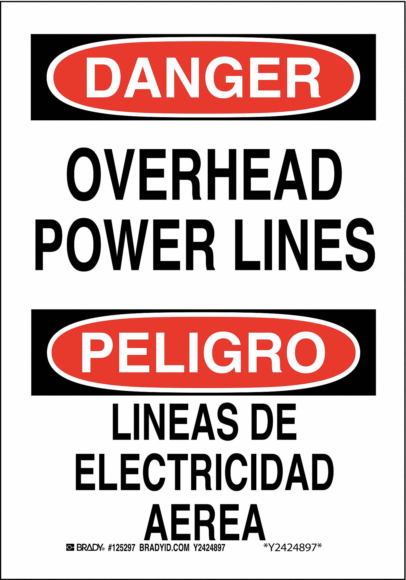 DANGER/PELIGRO SIGN 14X10
